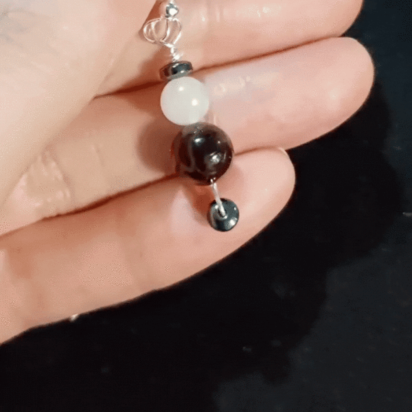 Cosmic Connection Garnet & Rose Quartz Earrings, video clip