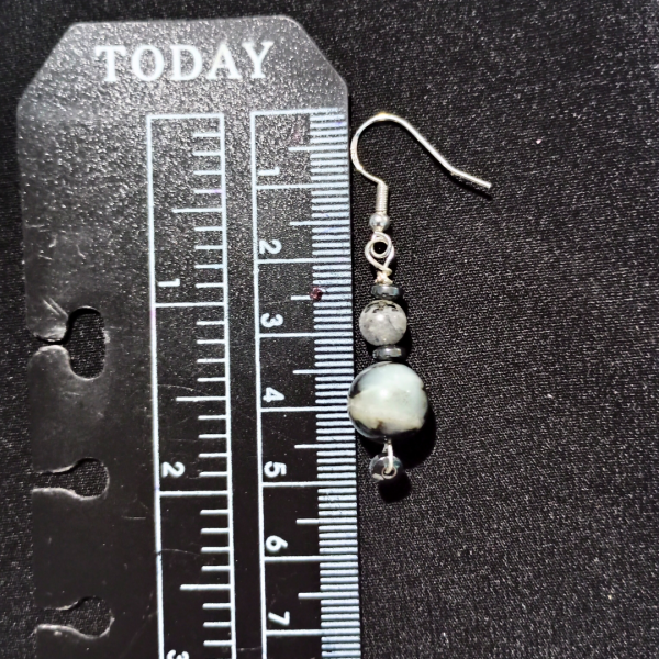 Grounded Flow Indian Agate, Hematite, & Labradorite Earrings - Ruler