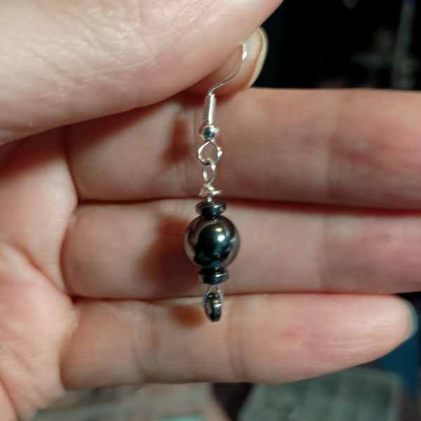 Inner Anchor: Hematite Earrings for Protection and Grounding - Image 3