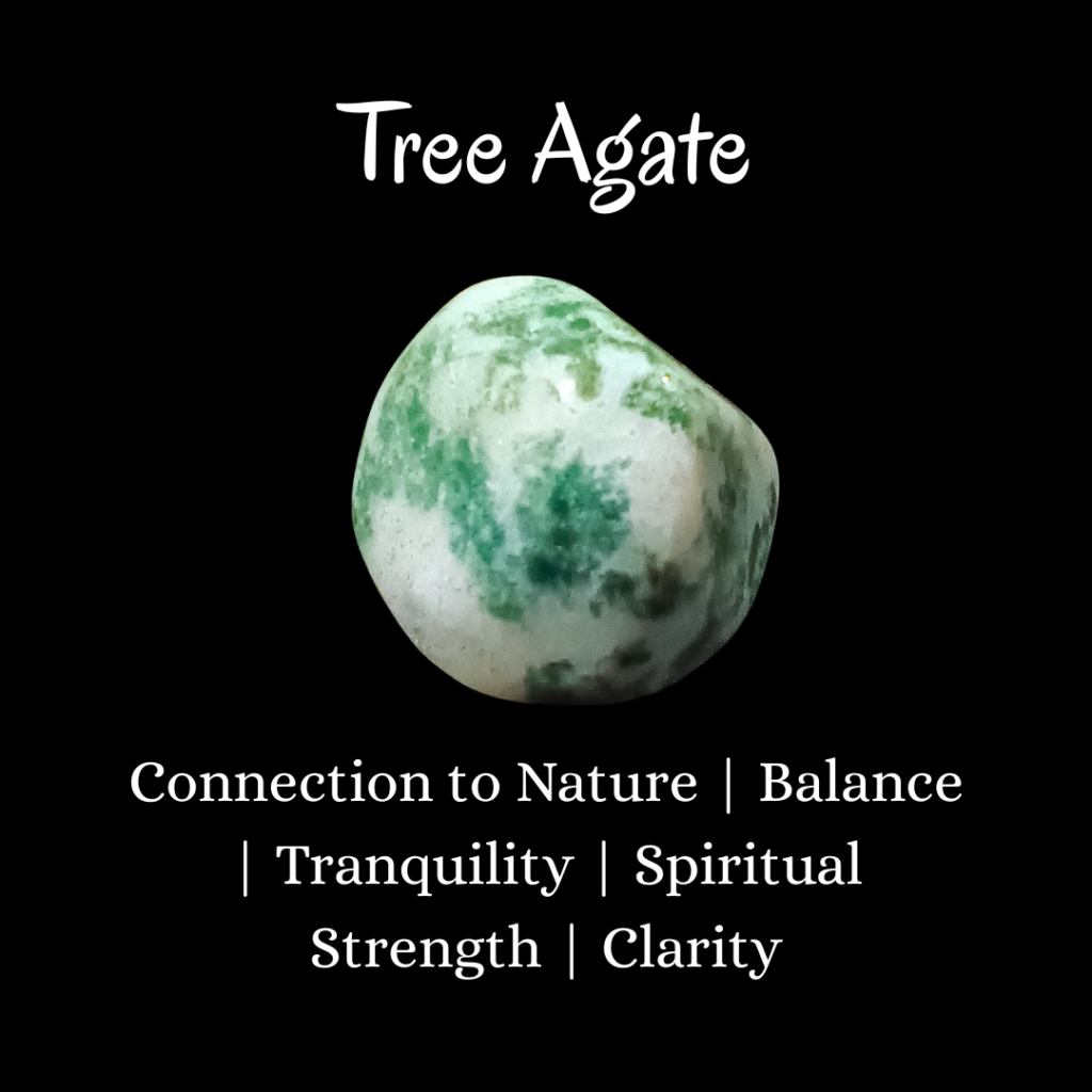 Connection to Nature | Tree Agate PROPERTIES, Balance | Tranquility | Spiritual Strength | Clarity